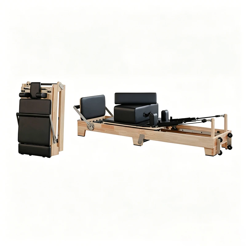 MJD-W55A Reformer Pilates pliable en bois d'&eacute;rable