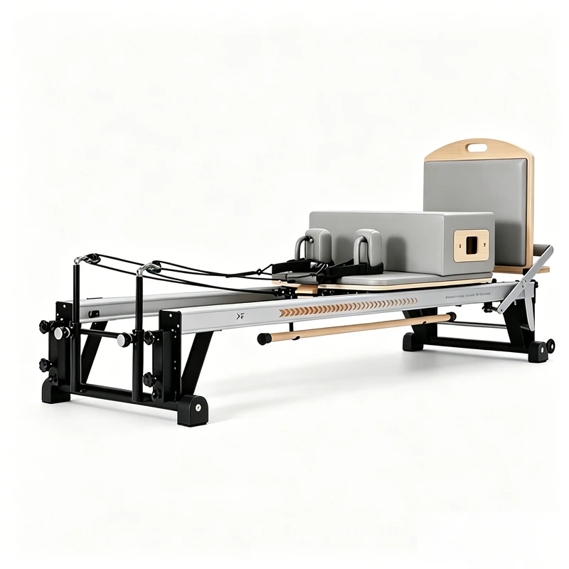 MJD-W44 Reformer Pilates en aluminium avec cadre de support en m&eacute;tal