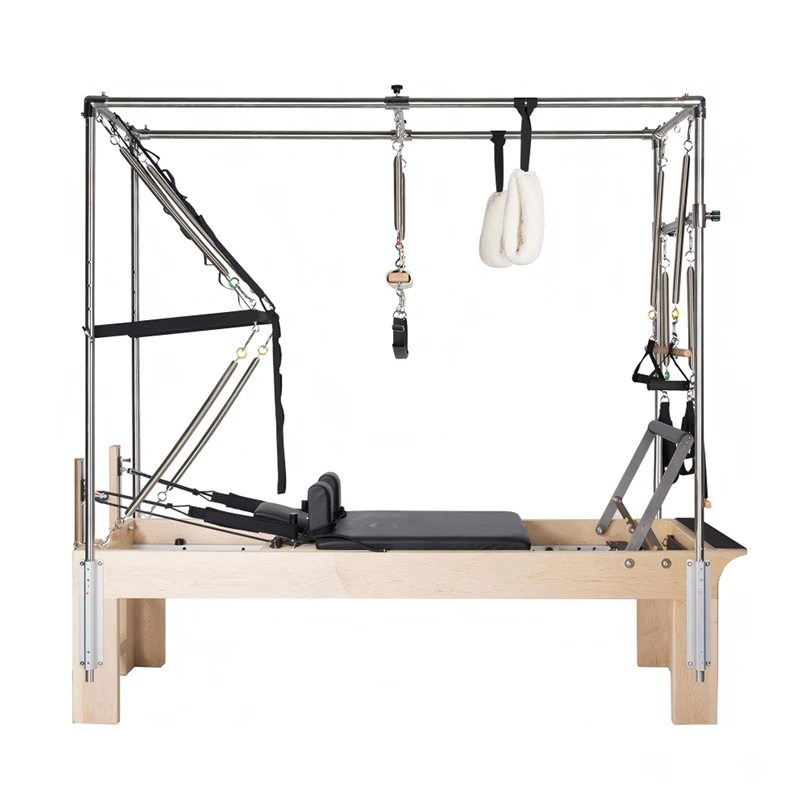 Machine 3-en-1 Cadillac Pilates en bois d'&eacute;rable MJD-W25A pour distributeur et studio commercial Dis