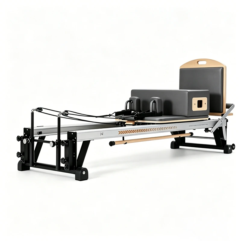 MJD-W44 Reformer Pilates en aluminium avec cadre de support en m&eacute;tal