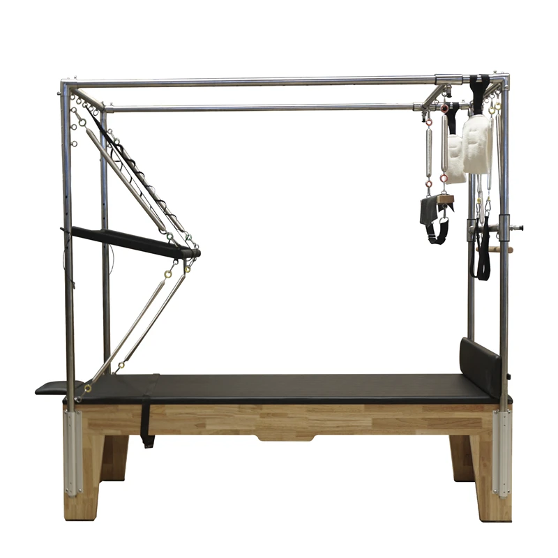 MJD-M201A Table de trap&egrave;ze Pilates en bois Cadillac (tous les accessoires sont inclus)