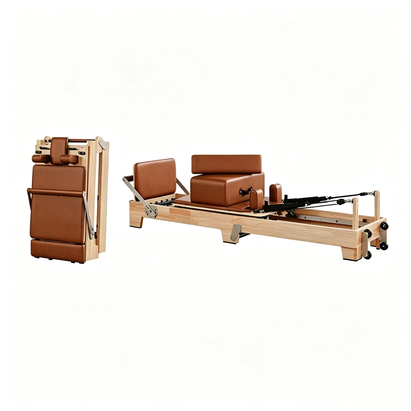 MJD-W55A Reformer Pilates pliable en bois d'&eacute;rable