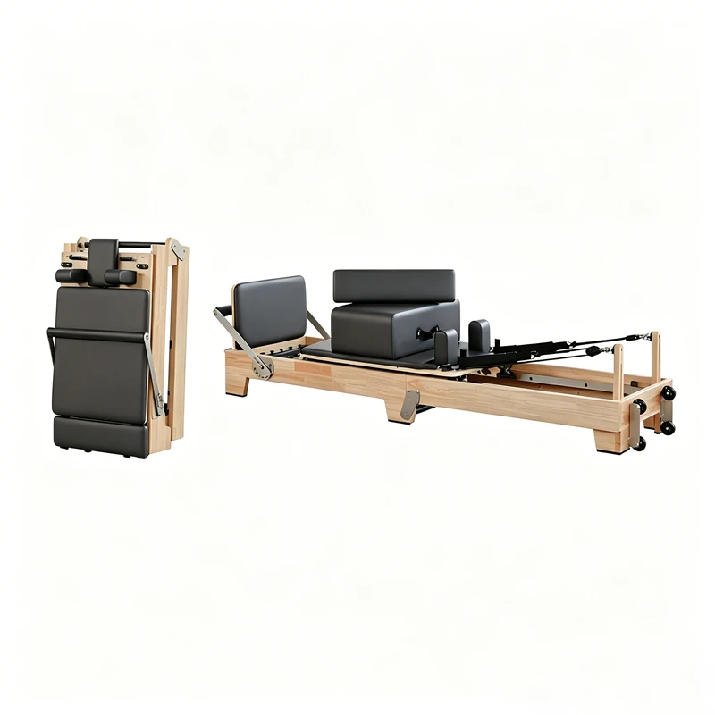 MJD-W55A Reformer Pilates pliable en bois d'&eacute;rable