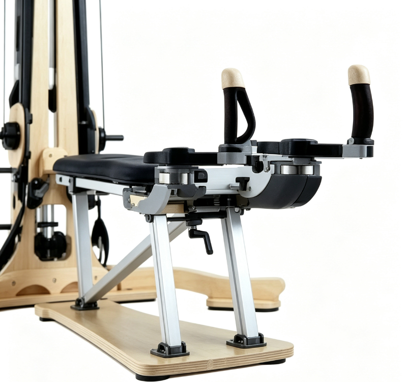 Gyrotonique en bois de hêtre MJD-W42 avec rail en alliage d'aluminium