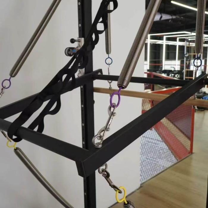 Machine de reformage noire Pilates 3-en-1 en aluminium à piste complète MJD-W54