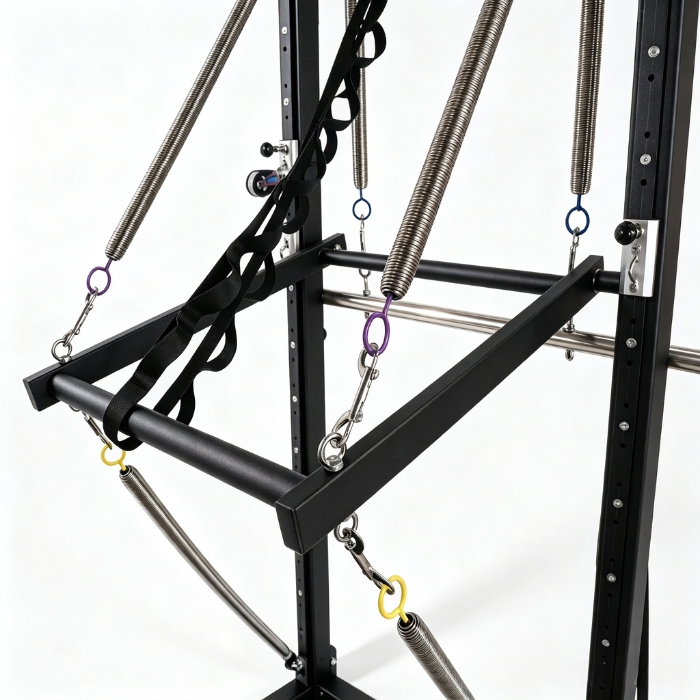 Reformer Pilates en aluminium MJD-W45 avec demi-tour à piste complète