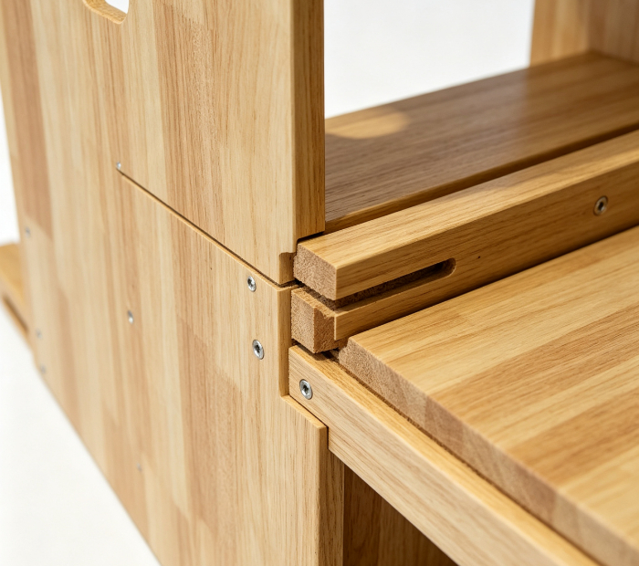 Baril d'échelle en bois de chêne MJD-M301A avec un nouveau design