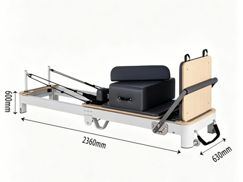 Reformer Pilates en aluminium de qualité supérieure MJD-W40 pliable avec pieds de support en alliage